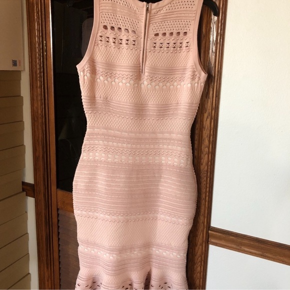 MILLY knit lace body con mermaid flounce dress FINAL PRICE NO OFFERS - Picture 4 of 7